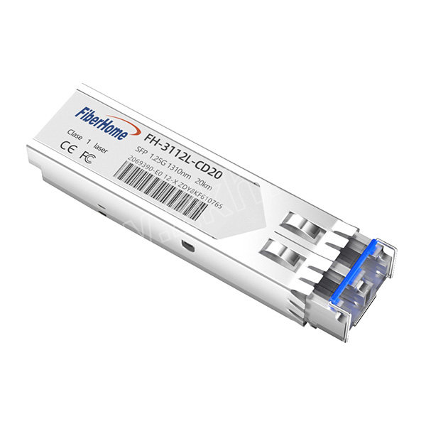 FIBERHOME/烽火通信 千兆单模双纤光模块 FH-3112L-CD20 SFP/LC接口 传输速率1.25G 发送波长1310nm 接收波长1310nm 传输距离20km 1个